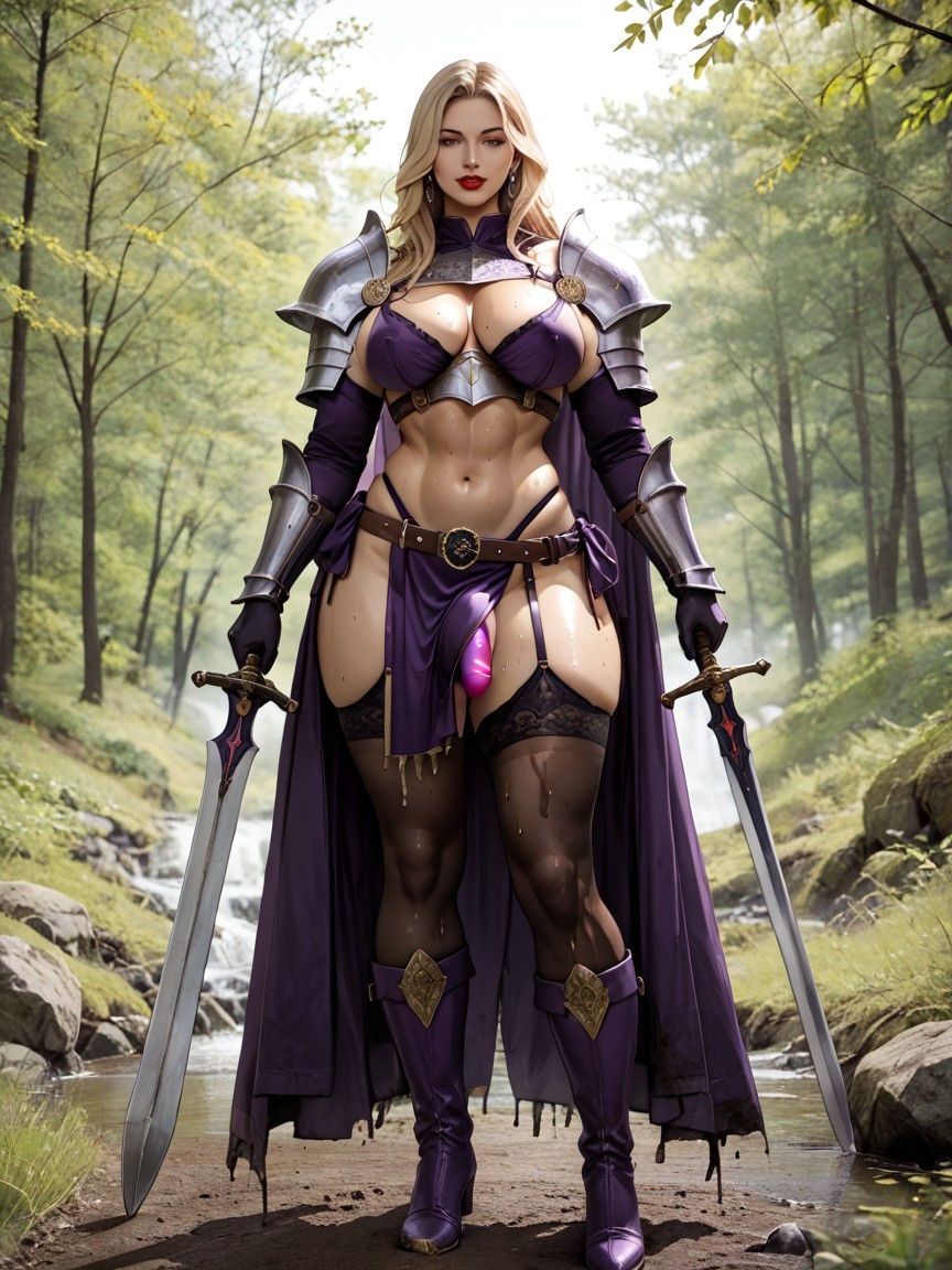 Penislong Legs, 1 Person, Armor Shemale AI Porn