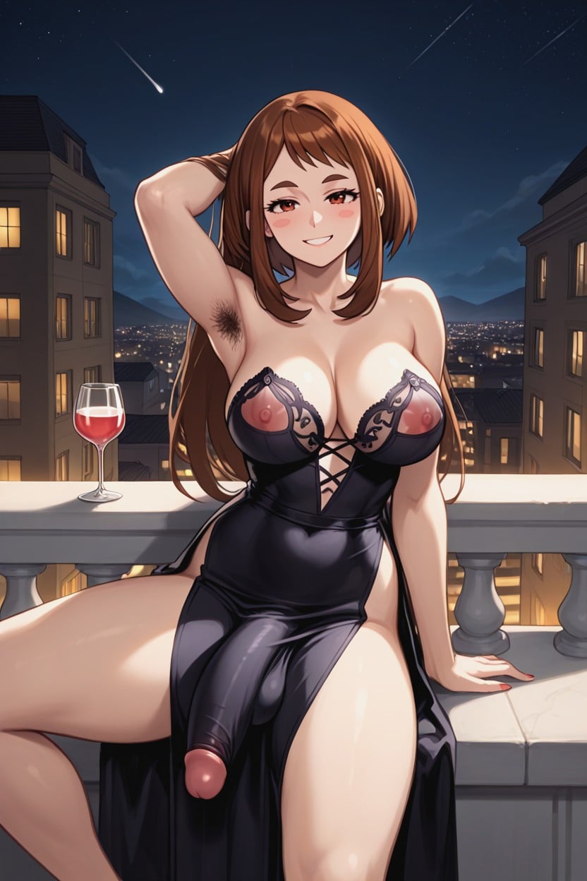 Futanari, Erect Penis, Beautiful Futa Shemale AI Porn