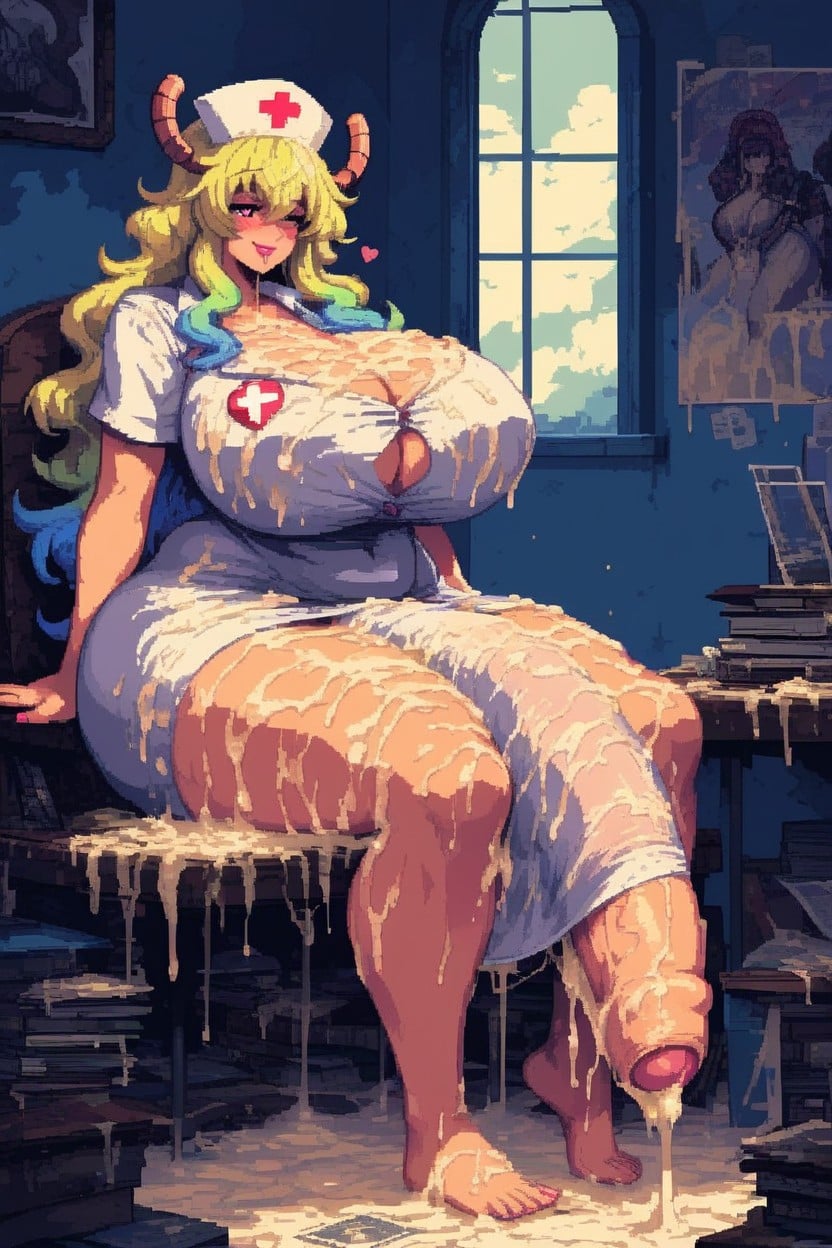 Hyper Thick Cum, Heart Eyes, Love Hearts Porno shemale IA