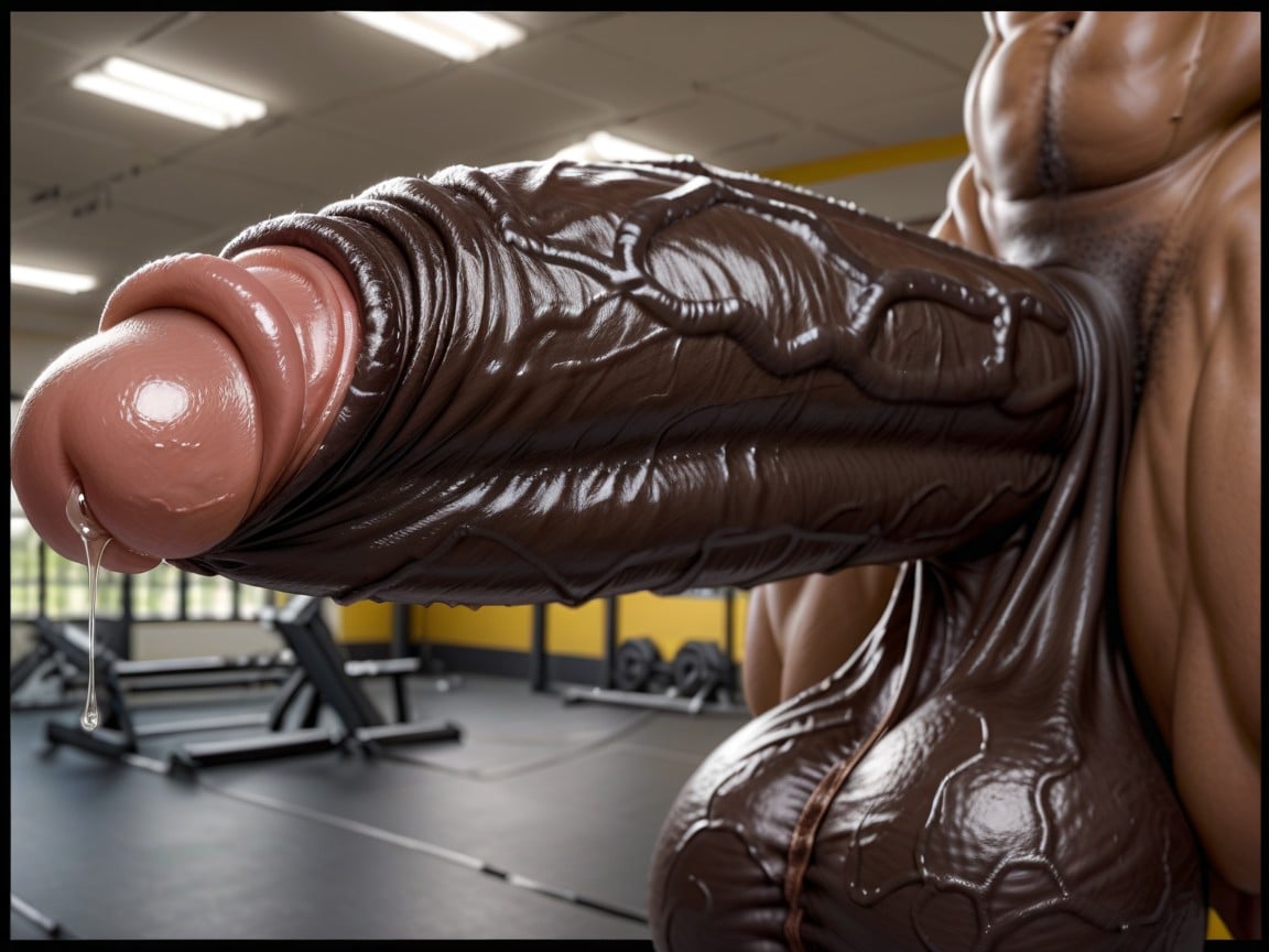 Erect, Massive Glans, Glans Shemale AI Porn