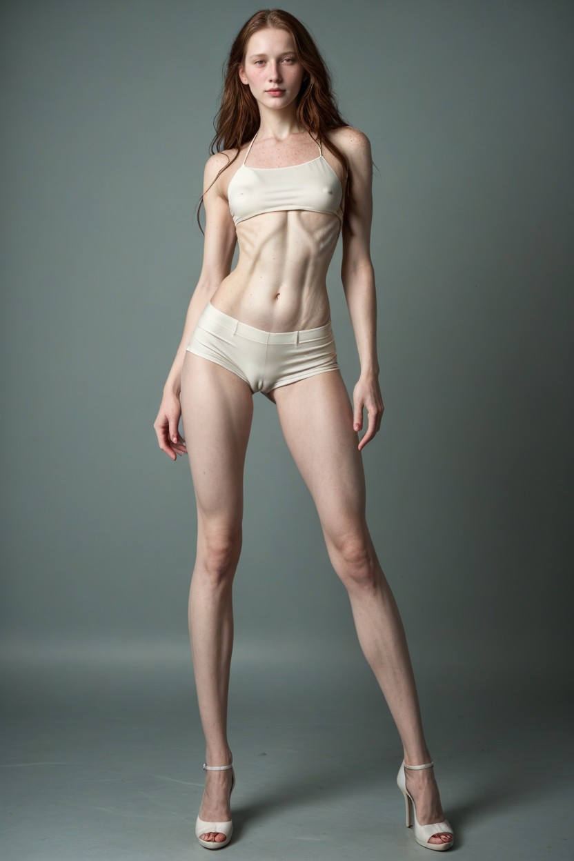 Extremely, Freckles, Impossible Waist Shemale AI Porn