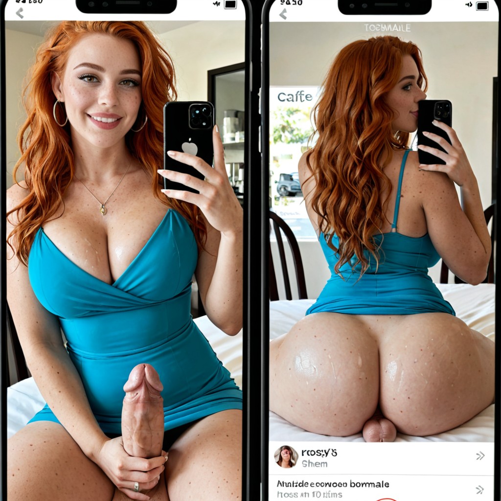 Full Body, Very Wet Skin, Juxtaposition Shemale AI Porn