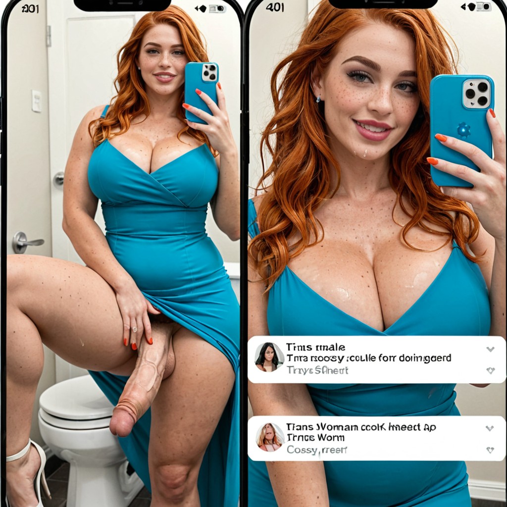 Pov On A Date With Beautiful Polite Woman, Smeared Lipstick, Split Screen Shemale AI Porn