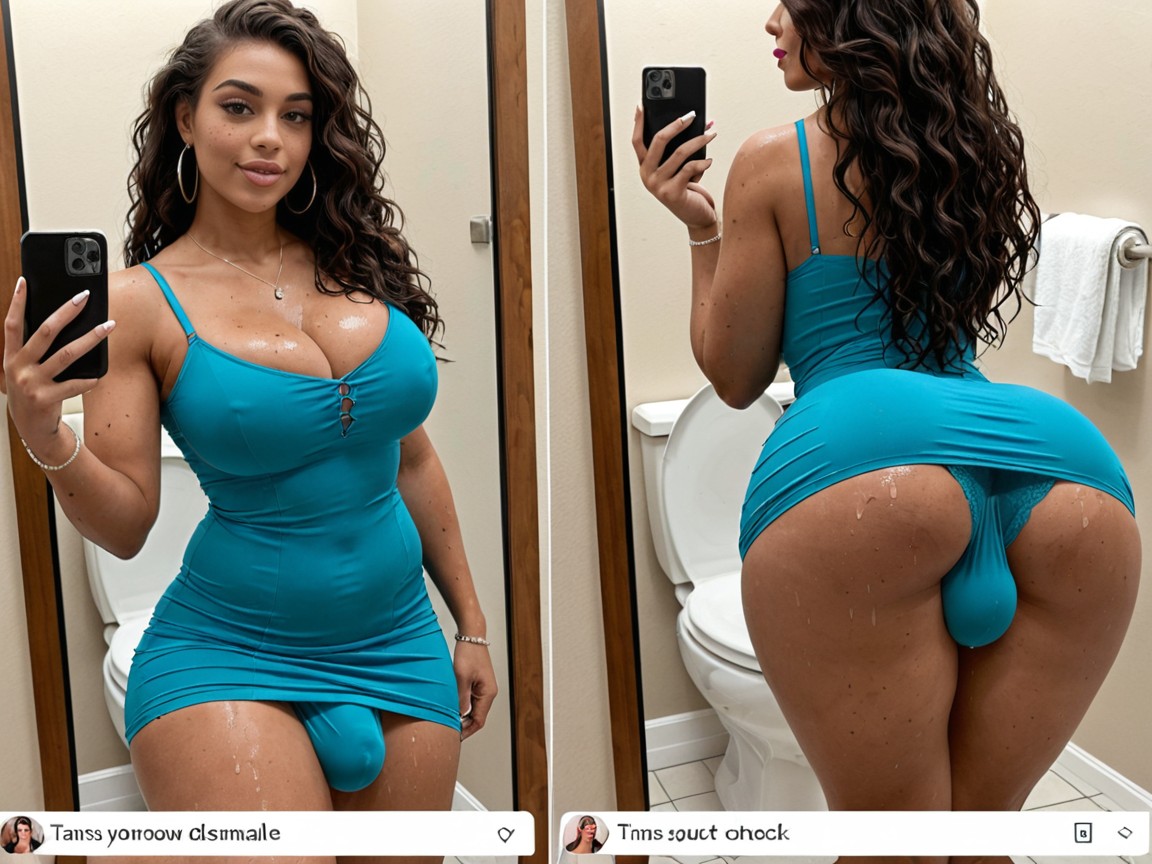 She Towers Over Viewer, 20+, Dom Shemale AI Porn