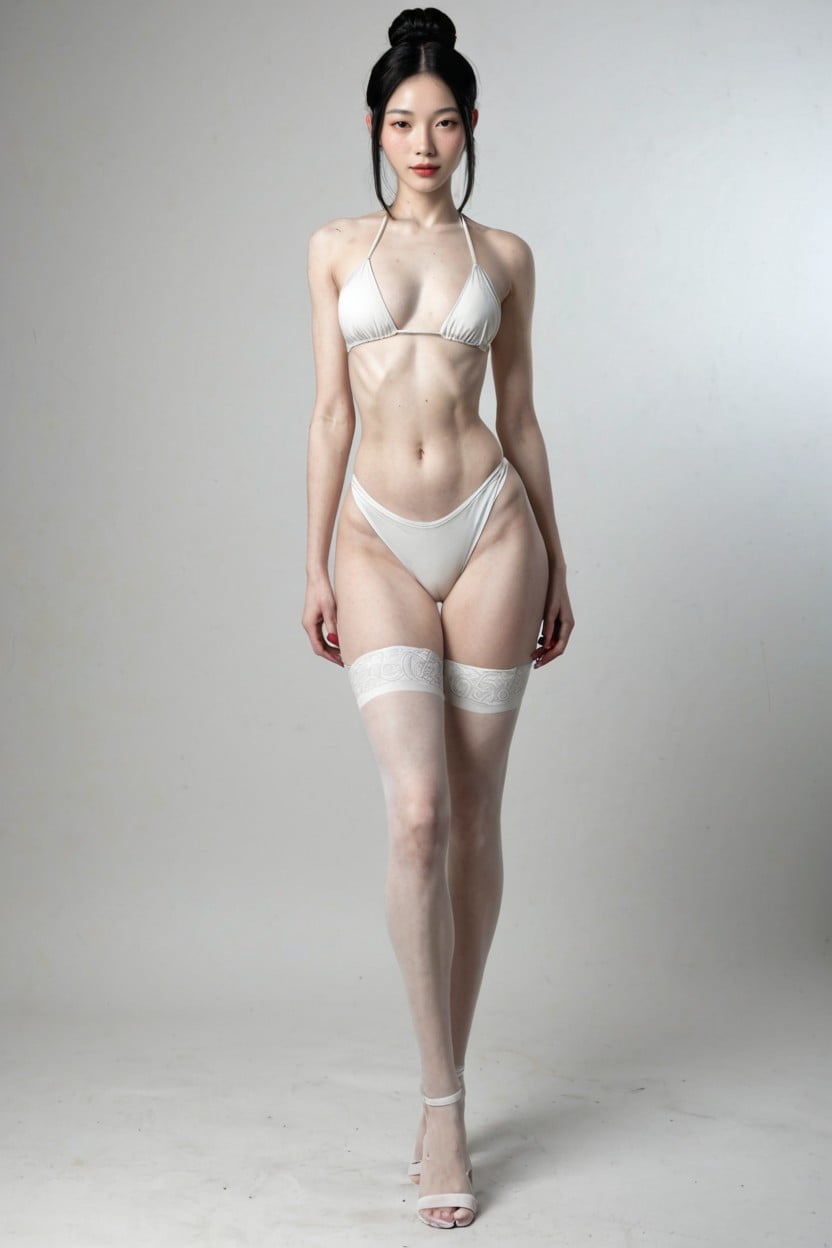 Extreme Waist, Pechos Medianos, Pale Skin Chinese Porno shemale IA