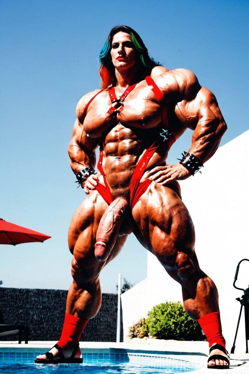 Extremadamente Musculoso, Flexing, Hyper Gigantic Muscles Porno shemale IA