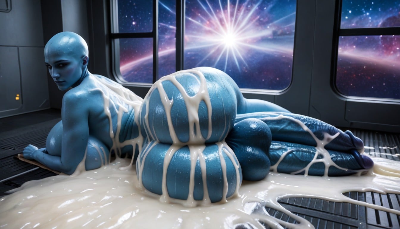 Small Ass, Hyper Gigantic Flaccid Cock, Cosplay Shemale AI Porn