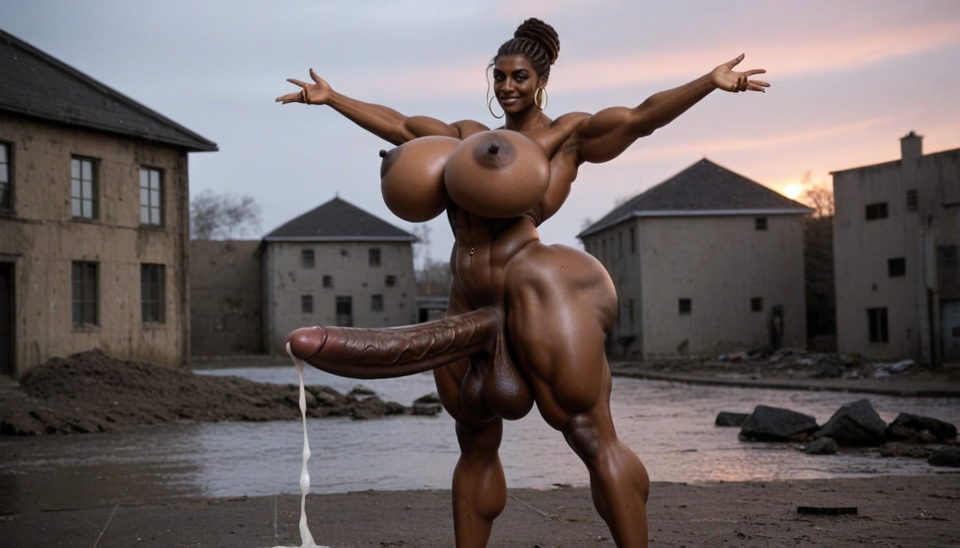 Side View, Large Nipples, Cosplay Shemale AI Porn
