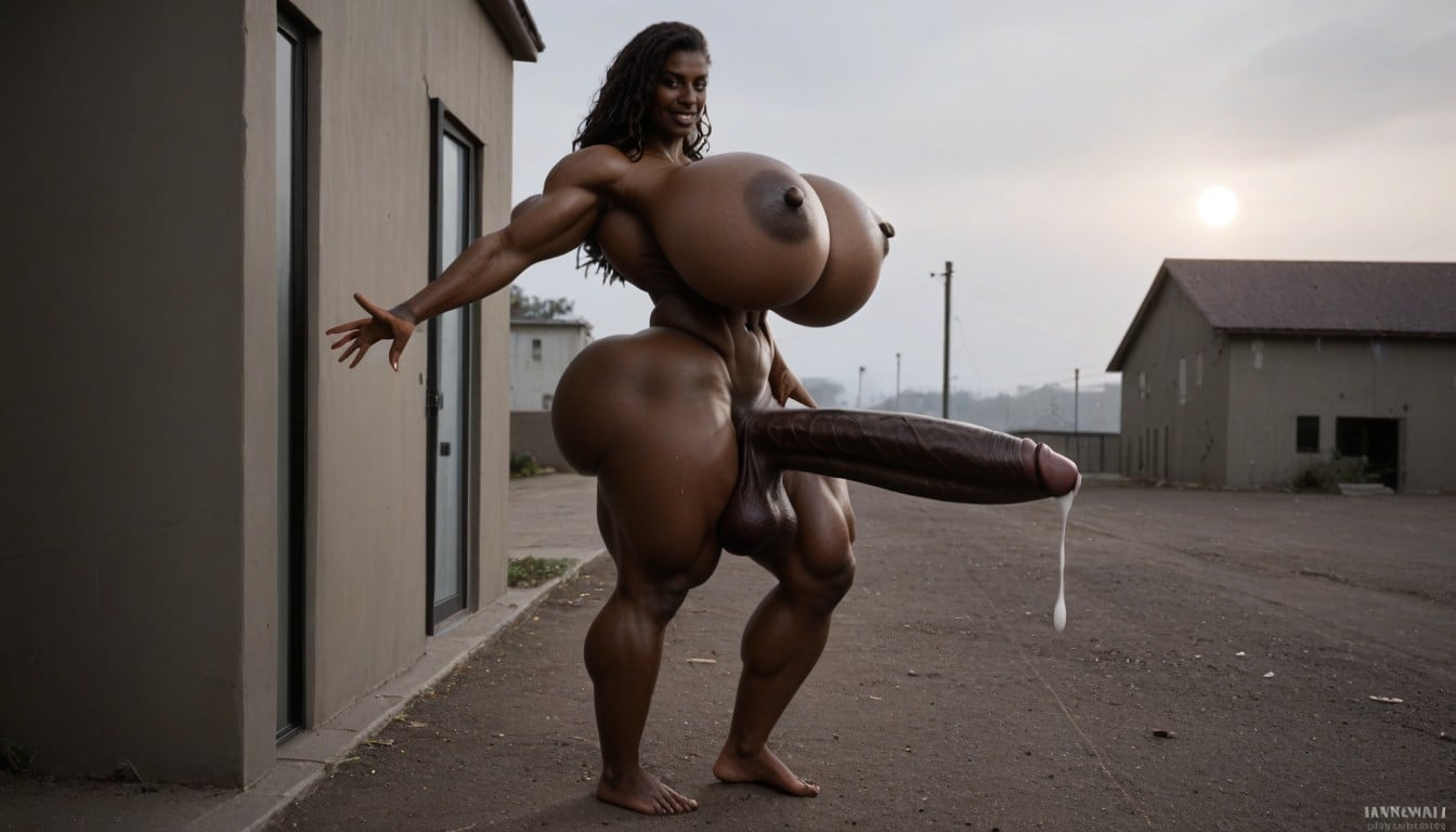 Xmen Storm, Full Body, Beautiful African Shemale AI Porn