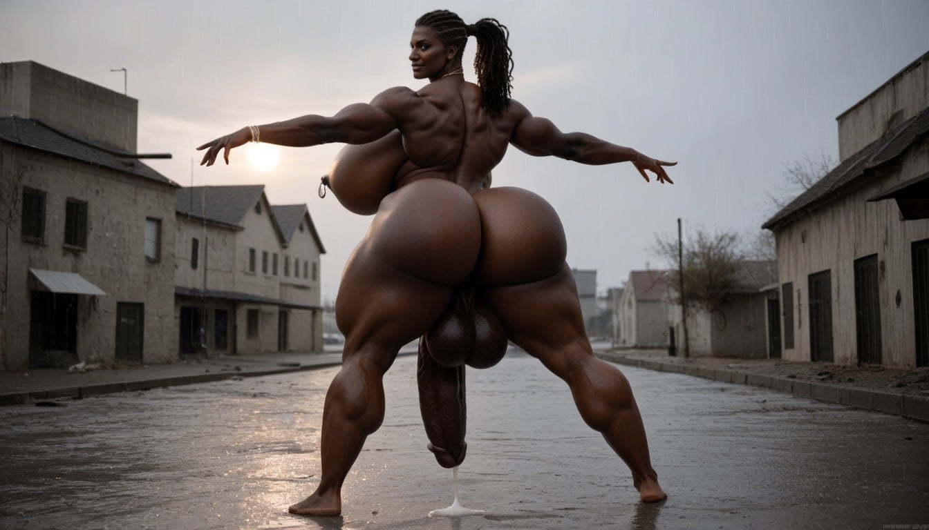 Cuerpo Completo, Big Belly Piercing, Cola De Caballo Porno shemale IA