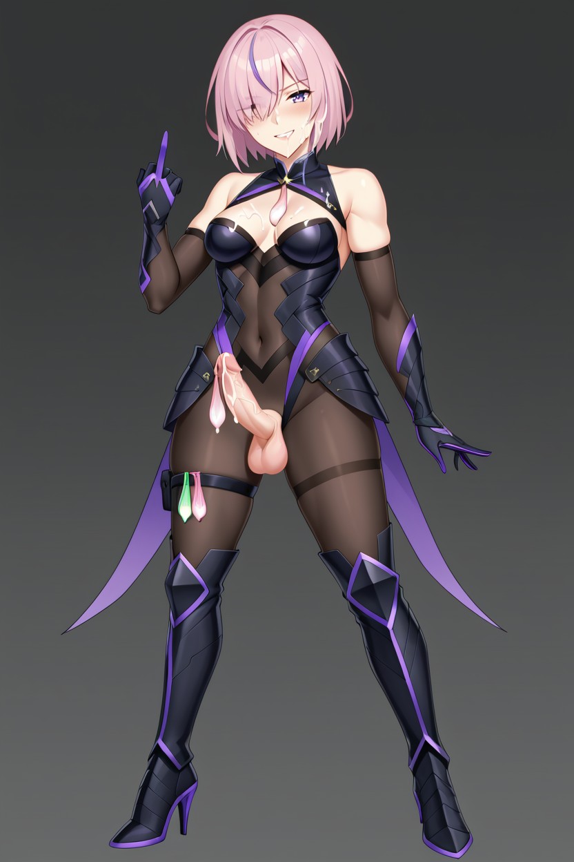 Fate Mash Kyrielight, Used Condom Belt, Sleek Armored Boots Shemale AI Porn