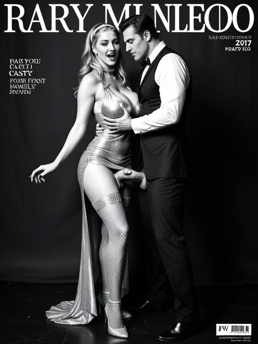Two People, Nailpolish, Monochrome Photography Shemale AI Porn