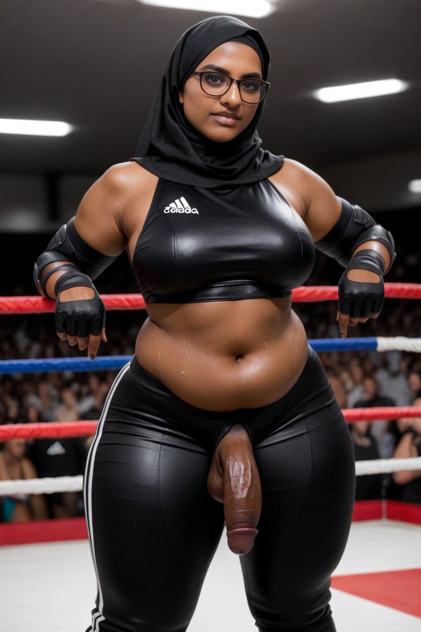 Thick, Chubby, Wide Shoulders Shemale AI Porn