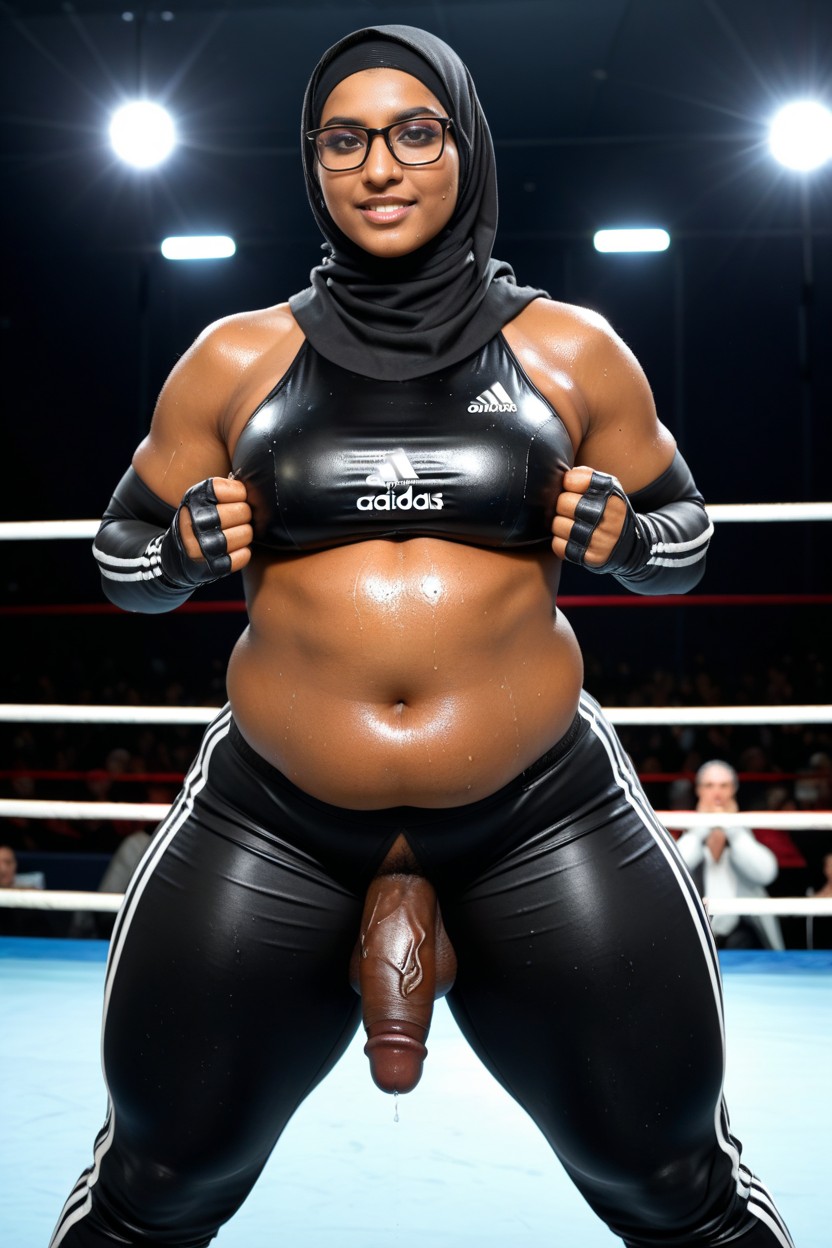 Dynamic Pose, Hijabi, Thick Thighs Shemale AI Porn