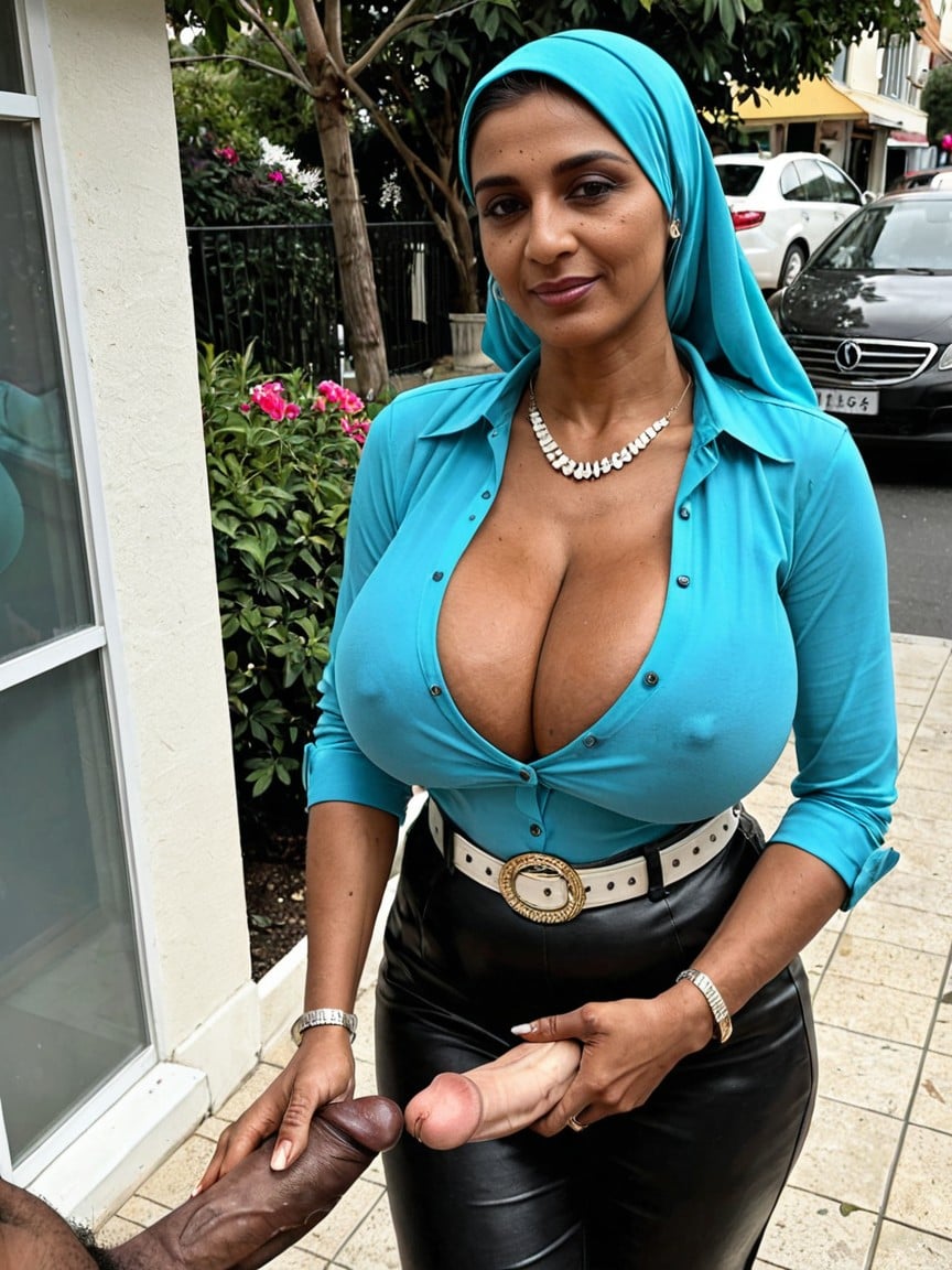 Colossal Hanging Natural Breasts, Award Winning Photo, Gigantic Penis Shemale AI Porn