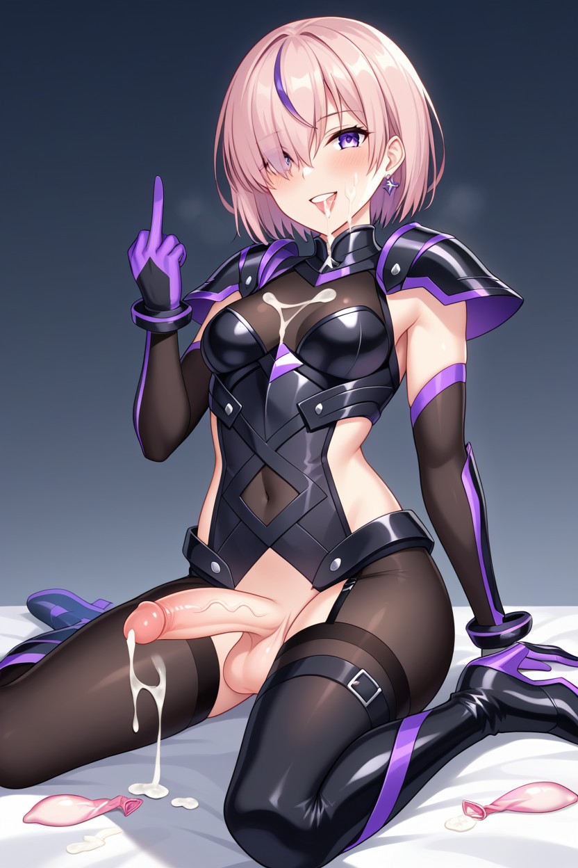 High Detail Character Outfit, Sleeveless Form Fitting Bodysuit, Small Shemale AI Porn