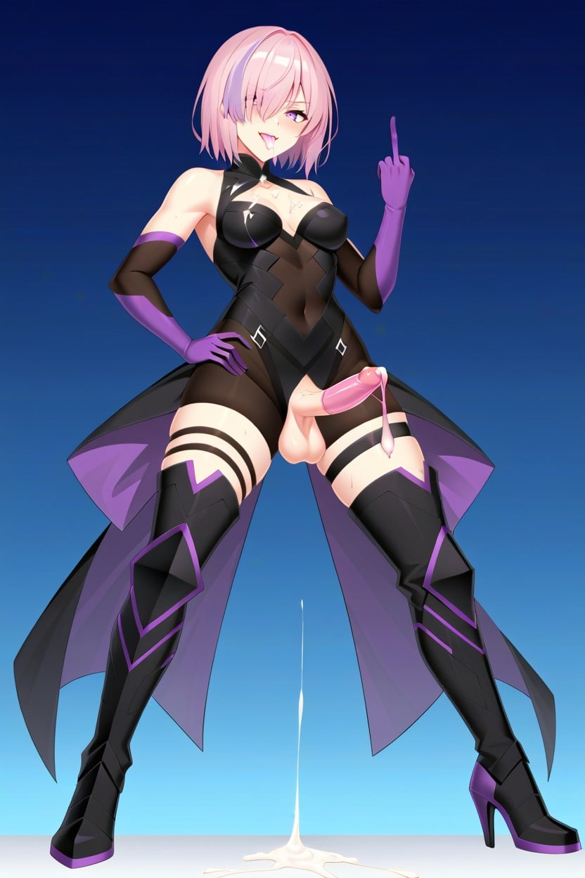Smooth Synthetic Slightly Glossy Fabric, Reinforced Shin Sections, Clean Lineart Shemale AI Porn