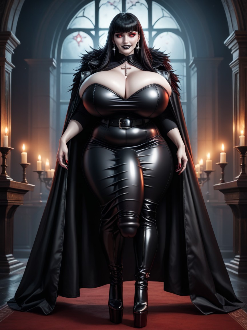 Lord Vampire, Impossibly Long Hyper Penis, Gigantic Cock Bulge Shemale AI Porn
