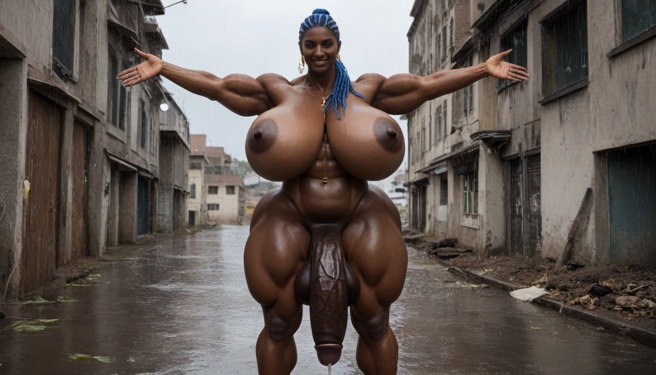 Standing, Xmen Storm, Big Belly Piercing Shemale AI Porn