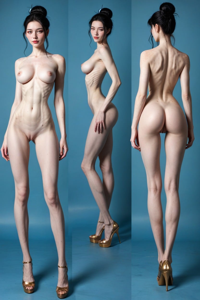 Unnaturally Waiflike Waist, Freckles, Extremely Waist Porno shemale IA