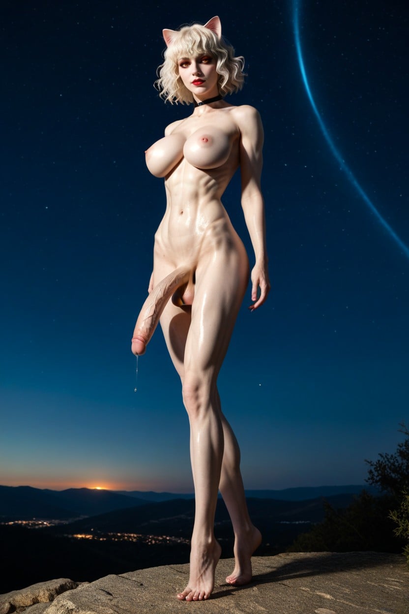 Hourglass Shape, Pechos Masivos, Sexy Curves Porno shemale IA