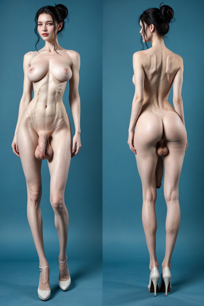 Pale Skin Chinese, 18+, Extremely Waist Shemale AI Porn