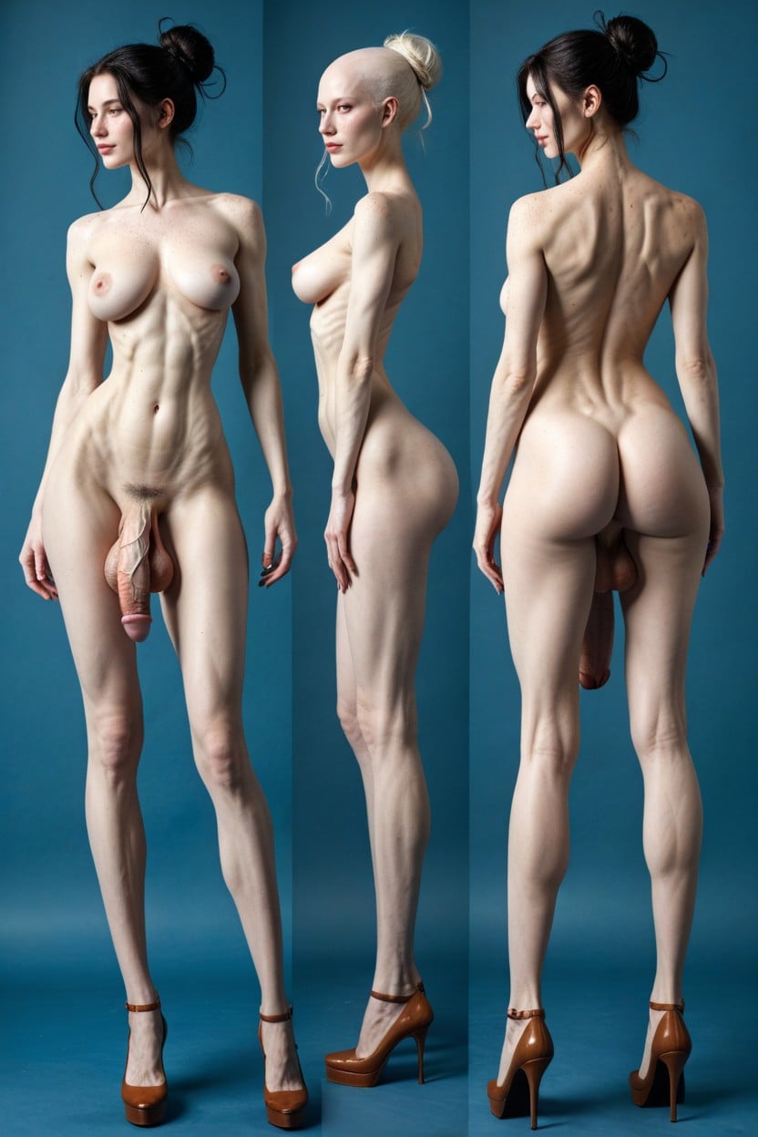 Tall, Side View, Back View Shemale AI Porn