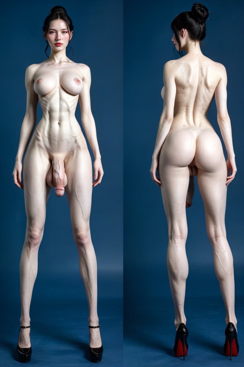 Medium Breast, Bright Setting, 18+ Shemale AI Porn