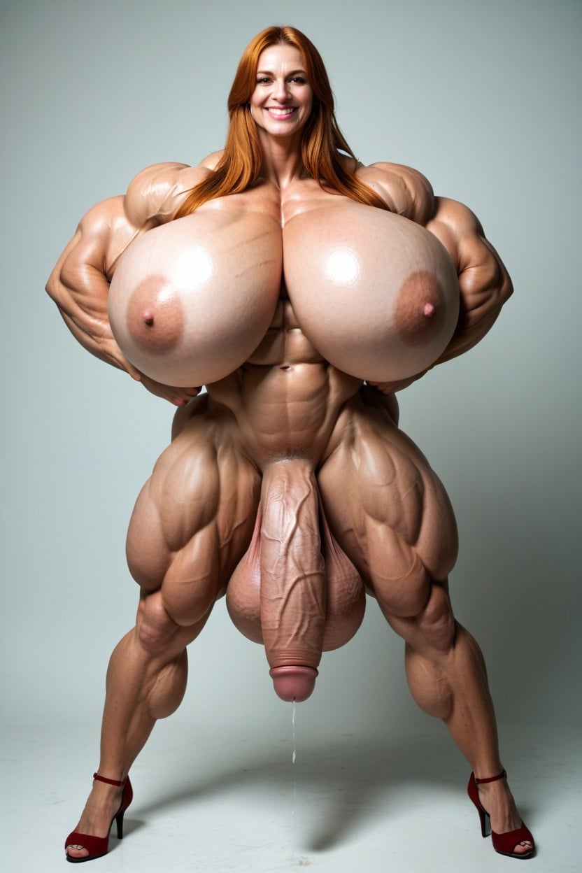 Huge Muscles, Hyper Huge Muscles, Hyper Massive Muscles Shemale AI Porn