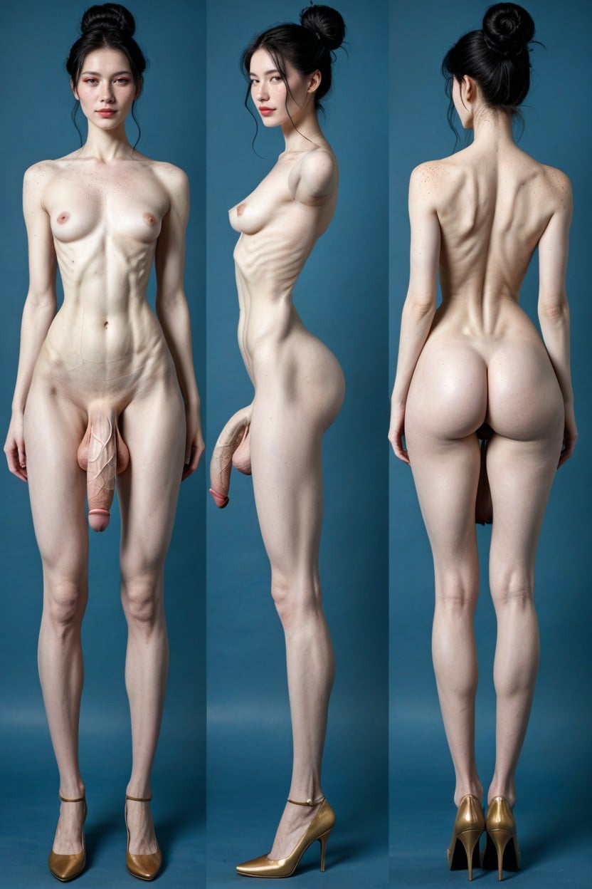 Solo Female, Smooth Hip Transition, 18+ Shemale AI Porn