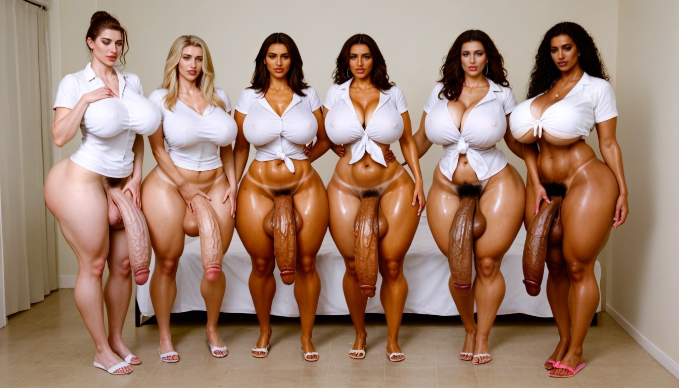 Model Face, Hyper Balls, 30+ Shemale AI Porn