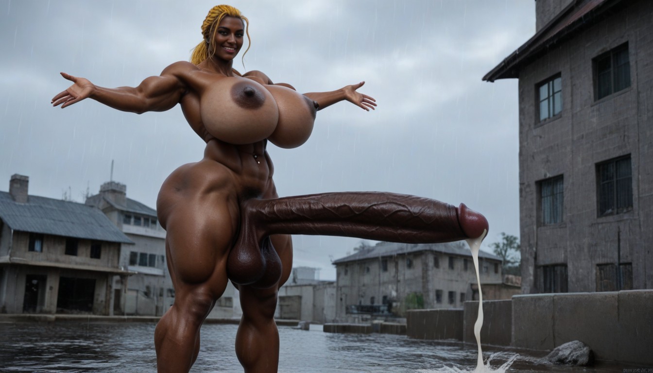 Gigantic Breast, Gigantic Cock, Futanari Storm Shemale AI Porn