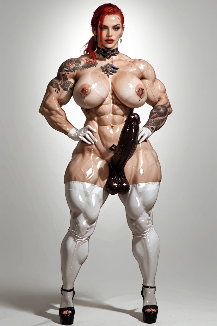 Vello En Las Axilas, Heels, Extremadamente Musculoso Porno shemale IA
