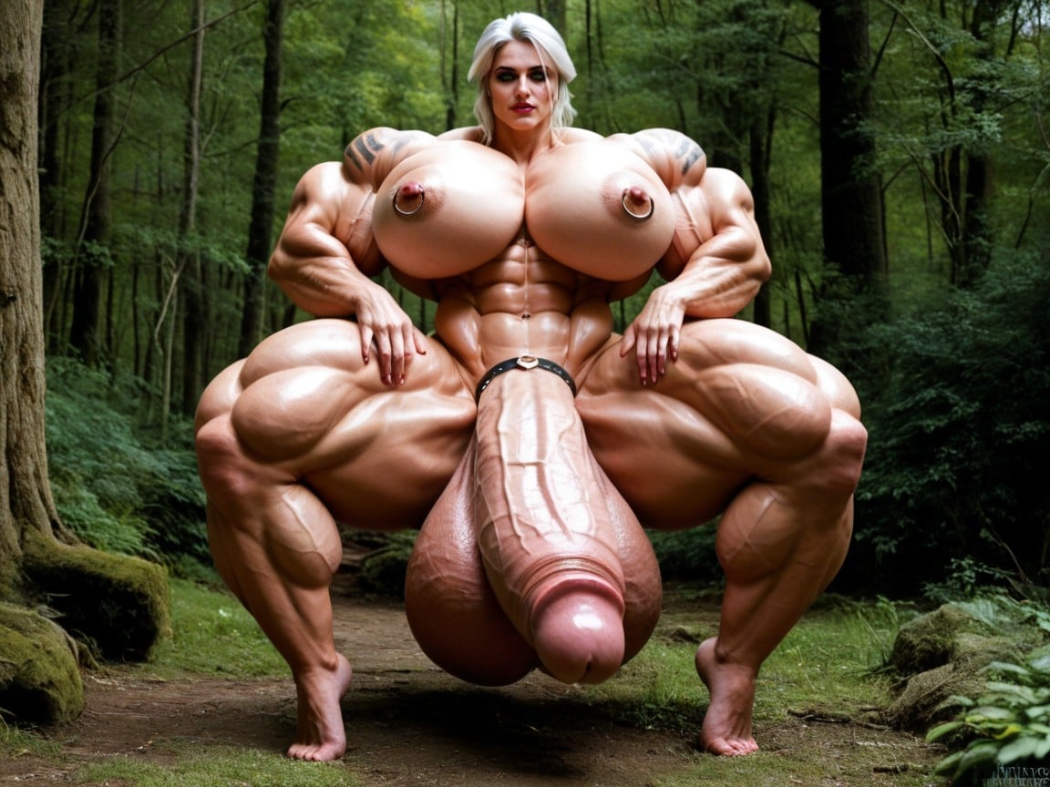 Waist, Hdr, Super Massive Testicle Shemale AI Porn