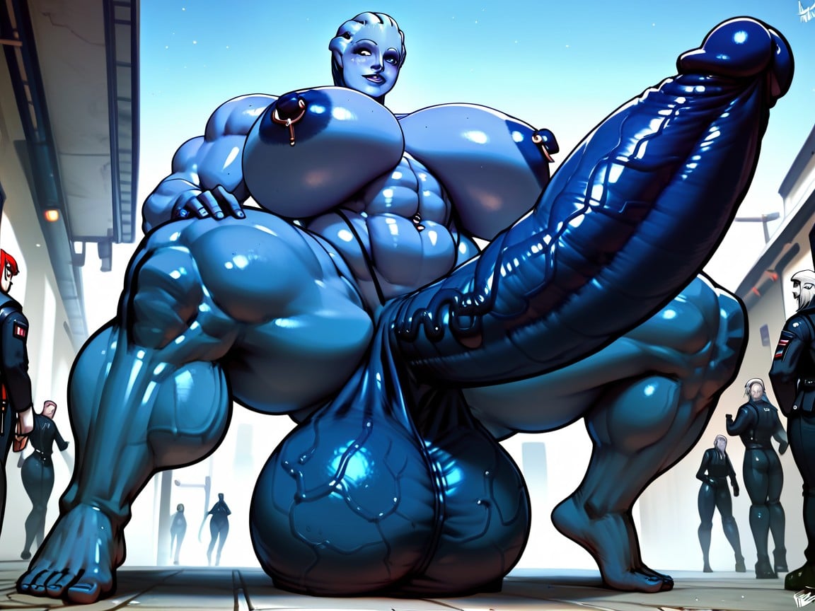 Giant Muscles, 1 Person, Growing Muscles Shemale AI Porn
