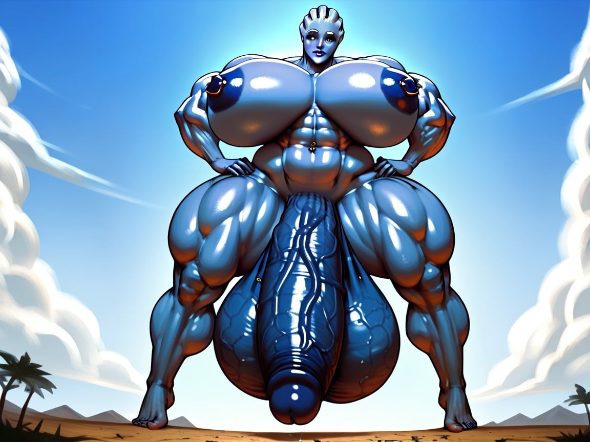 Cock Bigger Than Body, Liara Tsoni From Mass Effect, Blue Penis Shemale AI Porn