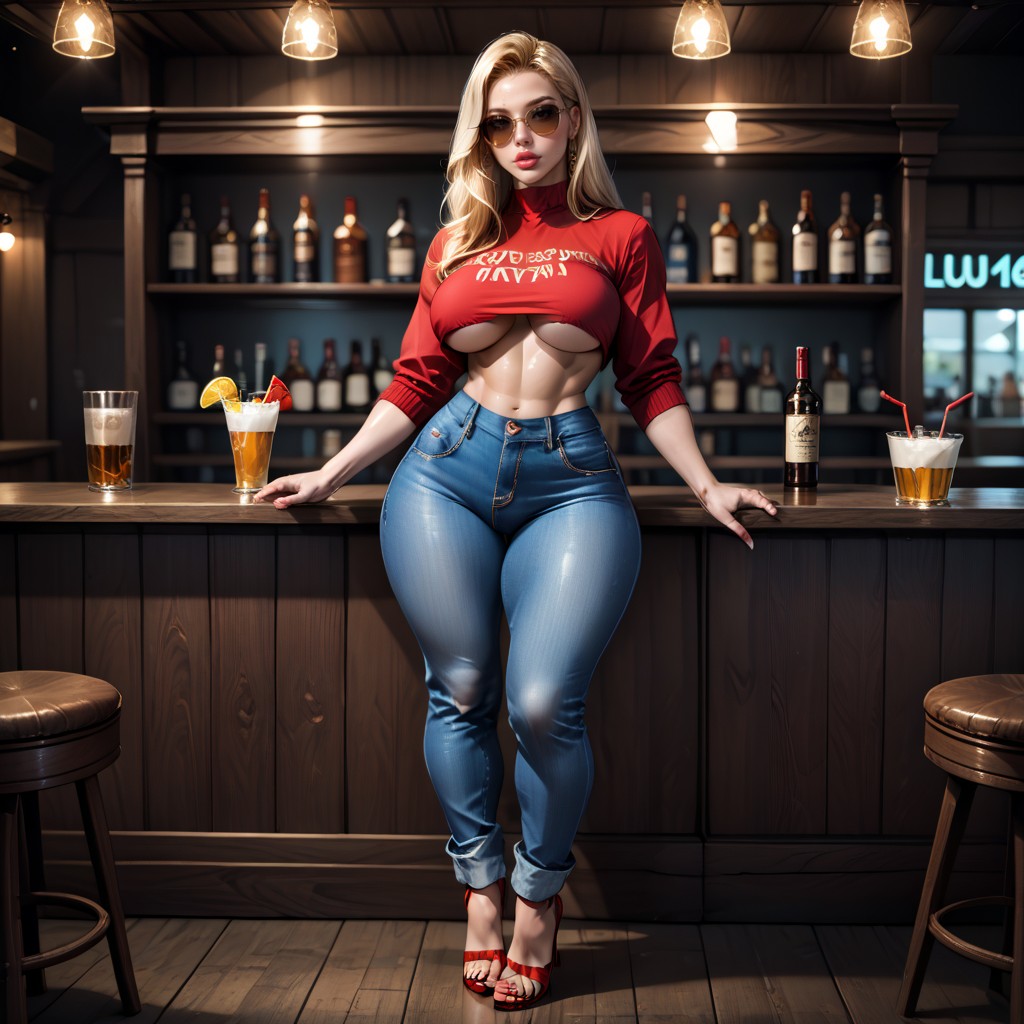 Jeans Hot Pants, Bubble Butt Ass, 25+ Shemale AI Porn