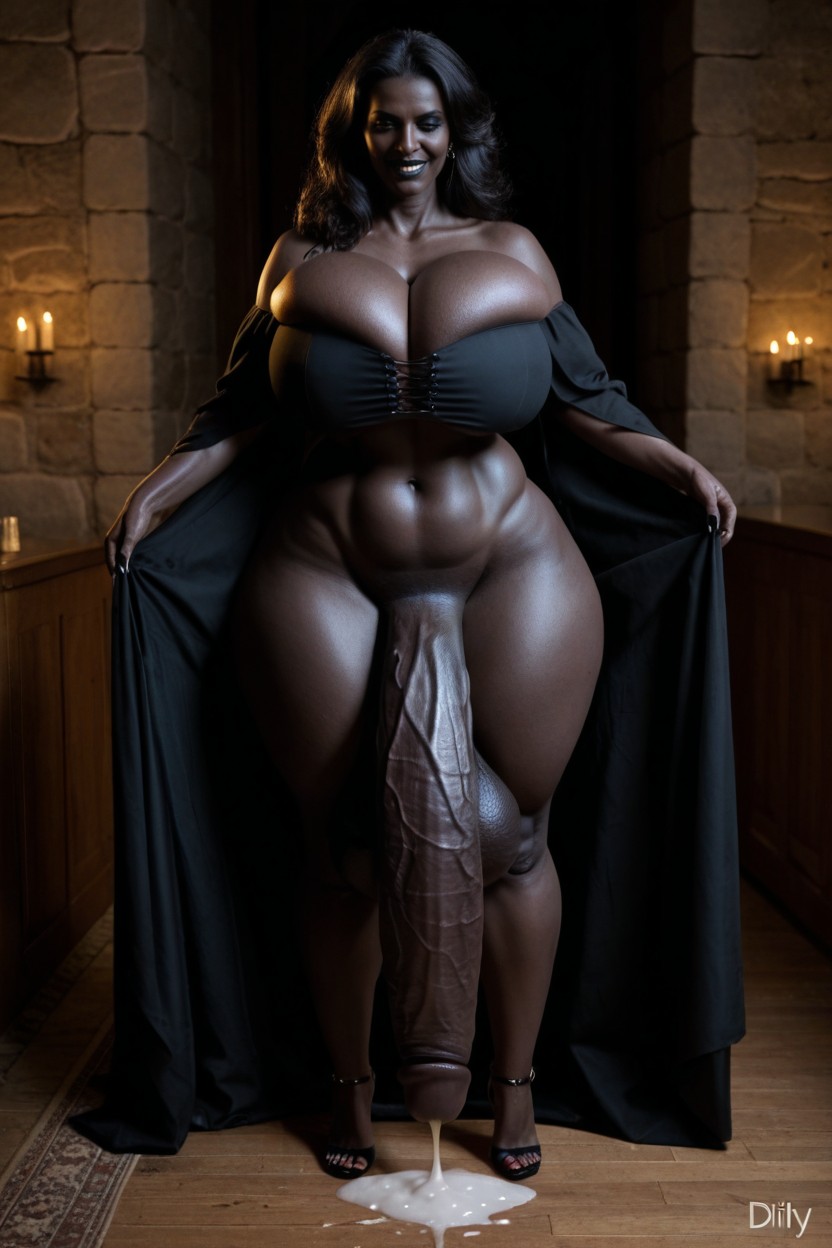 Full Body, Front View, Horny Shemale AI Porn