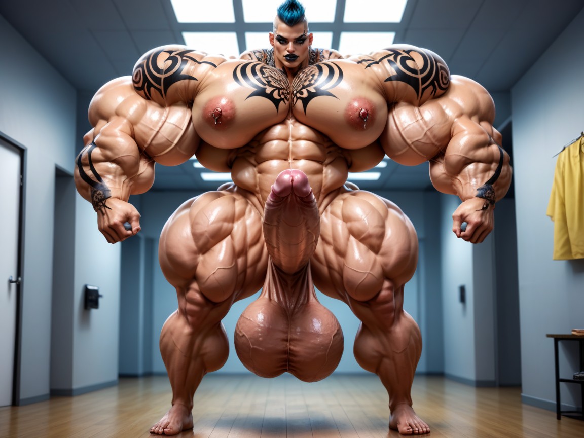 Vue De Face, Penis The Size Of The Room, Enormous Thick Hips Porno IA transsexuelle