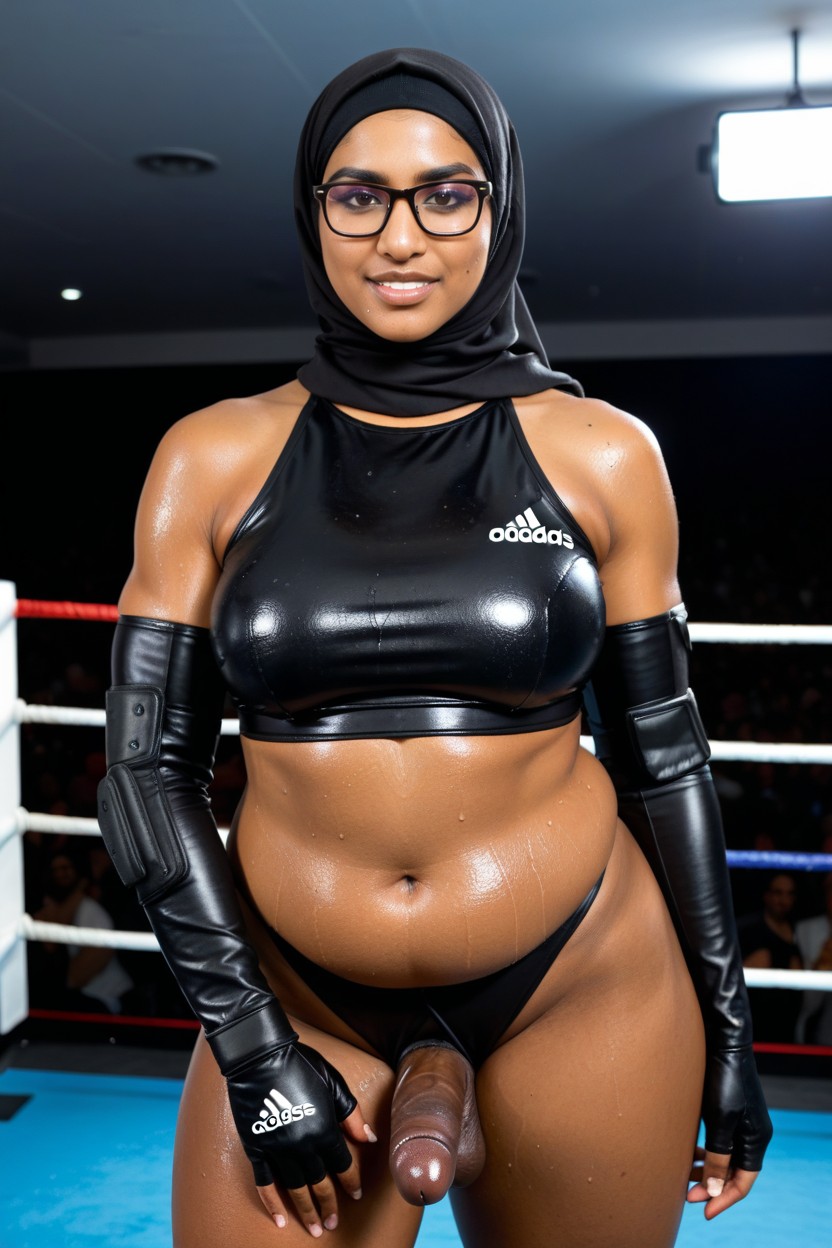 Elbow Pads, Thick Thighs, Thick Porno IA transsexuelle