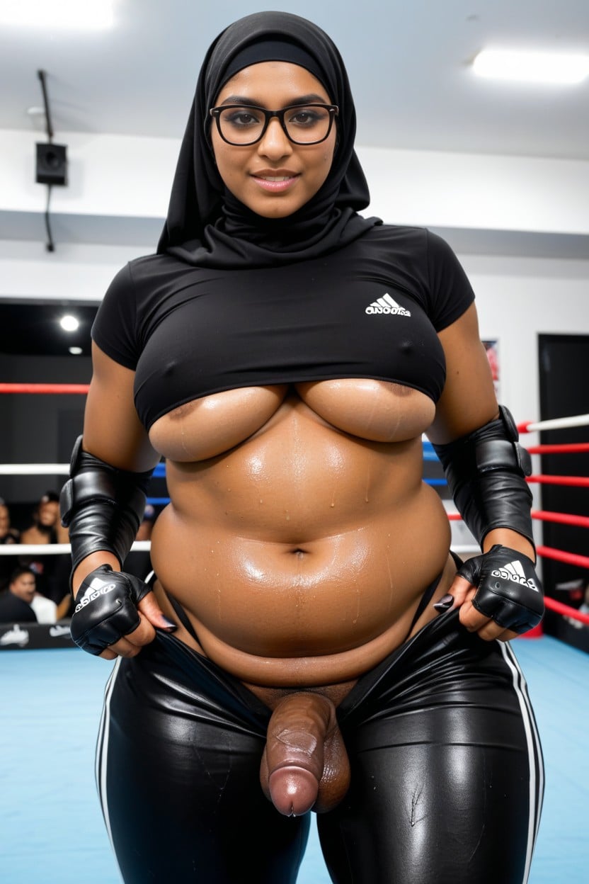 Kneepads, 1 Personne, Hijabi Porno IA transsexuelle
