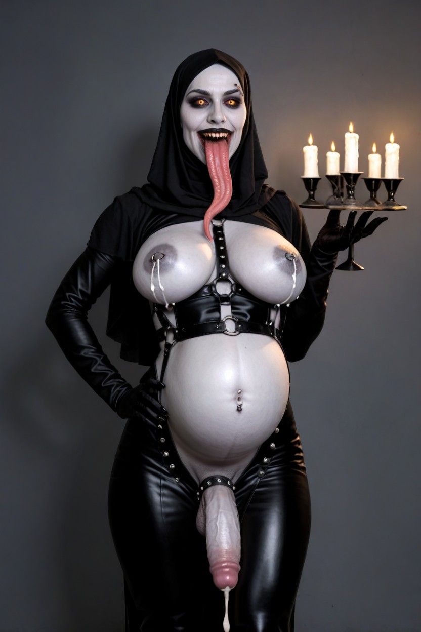 Demonic Face, Hard Cock, Cumming Porno shemale IA