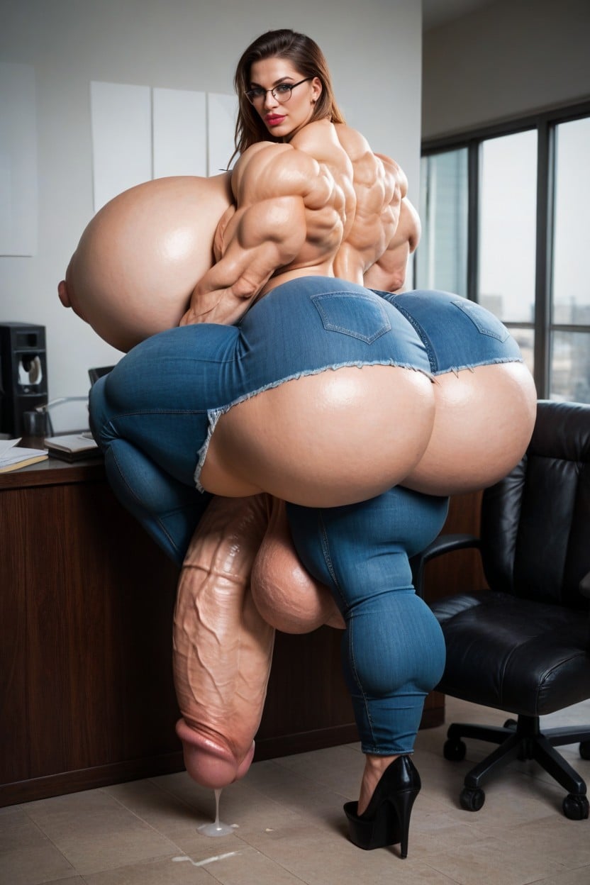 Hyper Gigant Muscles, Hyper Huge Muscles, Growing Shemale AI Porn