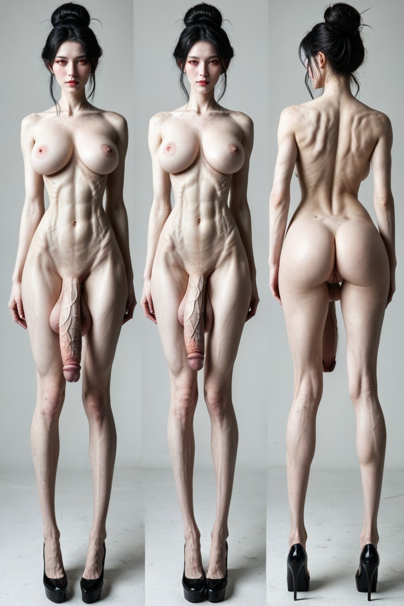 多重视角, Tight Attenuated Waist, Long Legs 人妖AI黃片
