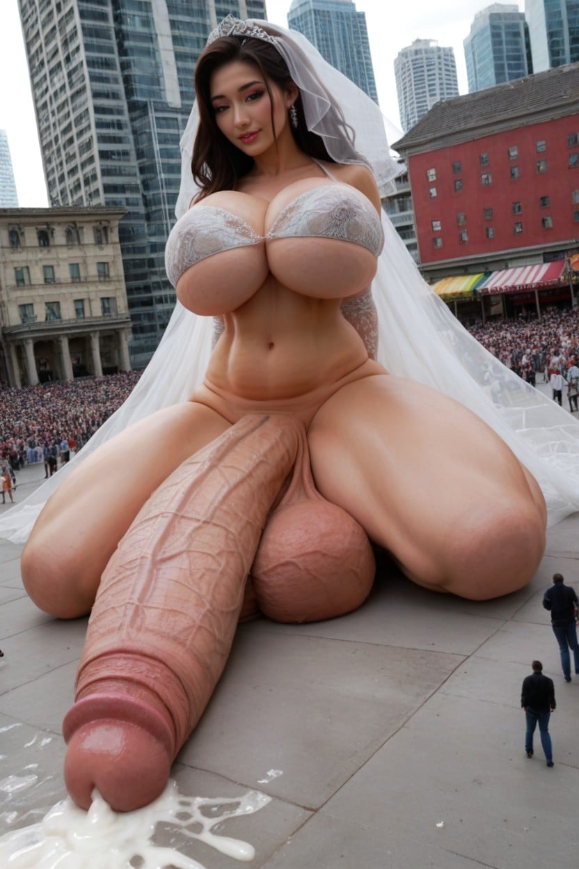 Massive Balls, Absurdly Oversized Veiny Cock, 妖娆 人妖AI黃片