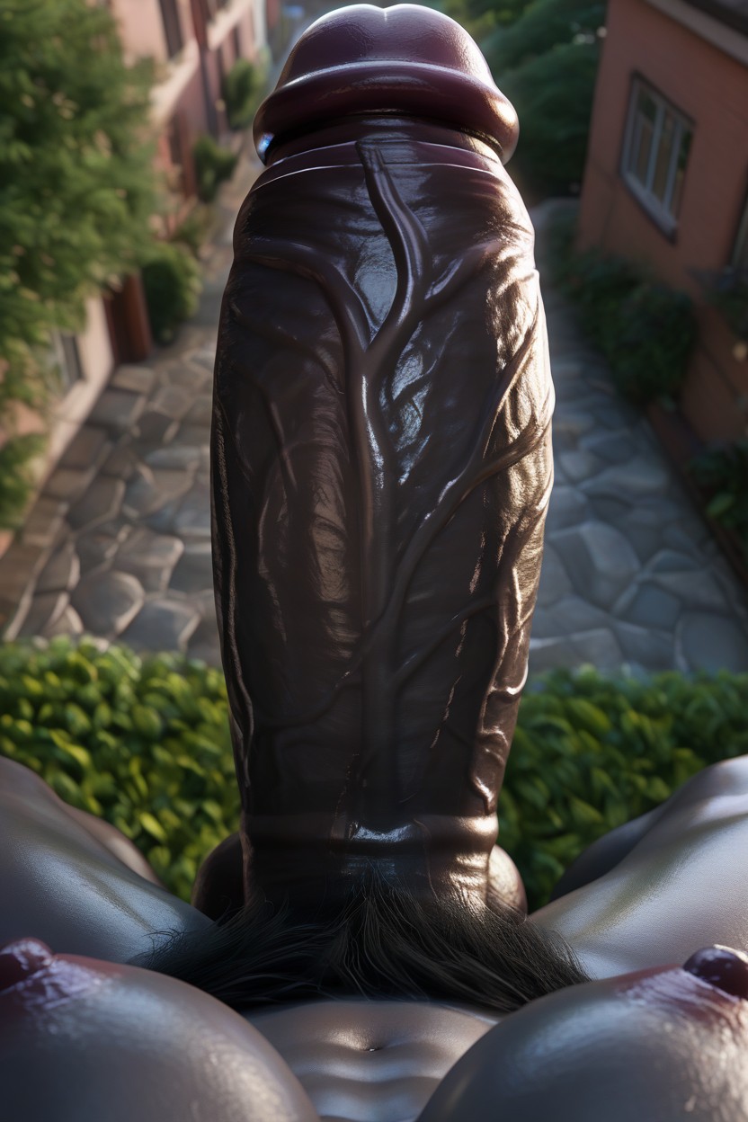Futanari Pov, Top Down, Incredibly Bulging Veins Hard Penis Shemale AI Porn