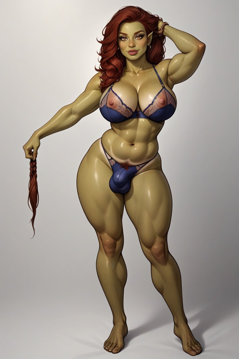 Freckles, Long Eyelashes, Waist Porno shemale IA