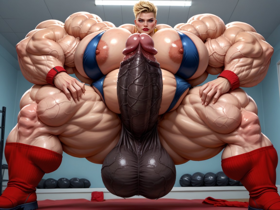 Hyper Gigantic Massive Muscles Woman, Musclegut, Huge Triceps 人妖AI黃片