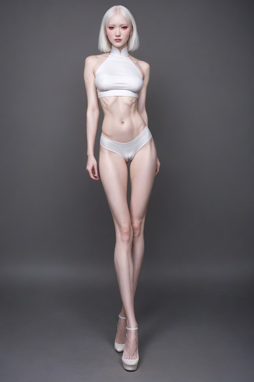 Six Pack Visible, Pale Skin Asian, Visible Sixpack 人妖AI黃片