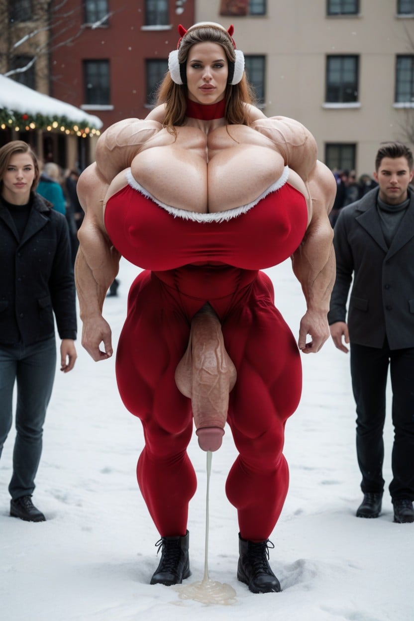 Medium, Gigantic Abs, Muscular Female Shemale AI Porn